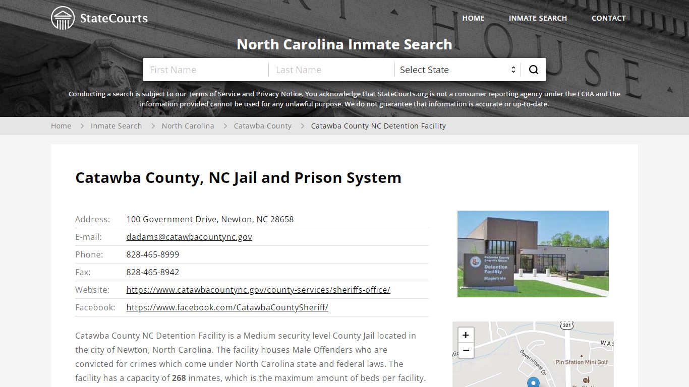 Catawba County NC Detention Facility Inmate Records Search ...