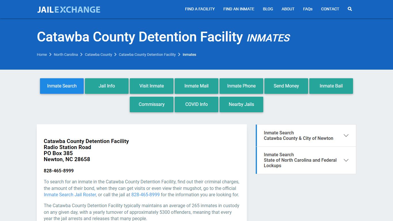 Catawba County Jail Inmates | Arrests | Mugshots | NC