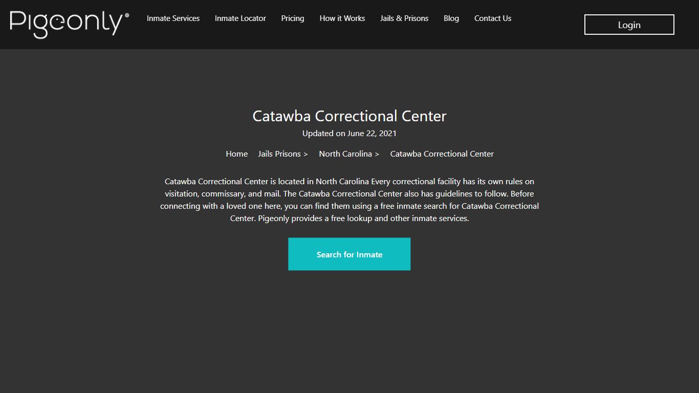 Catawba Correctional Center Inmate Search | North Carolina